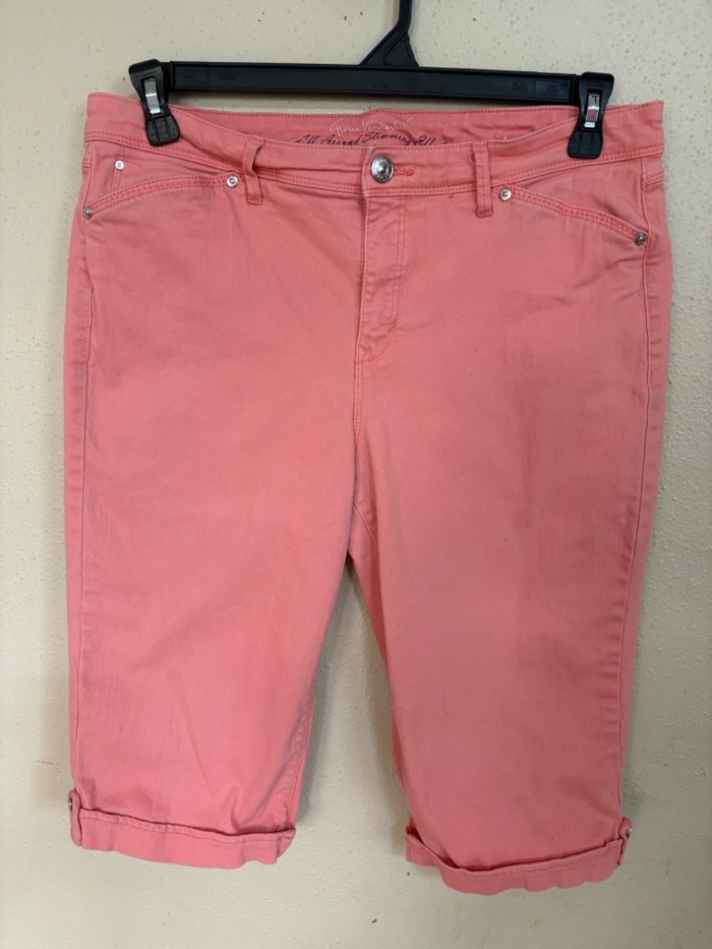 Gloria Vanderbilt Coral Pink Women’s Bermuda Shorts